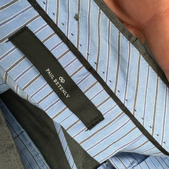 Paul Betenly Cambridge Grey Super 120’s Dress Pants 36x30 - Picture 6 of 9